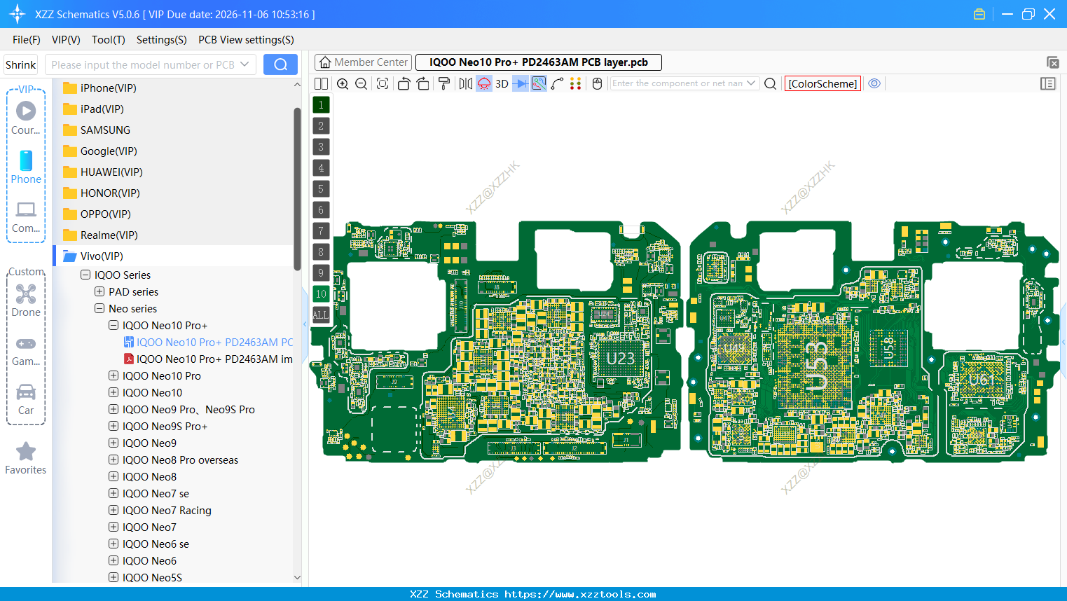 IQOO Neo10 Pro+ PD2463AM PCB Layer